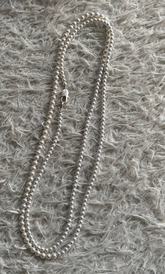 きのこL'Appartement アパルトモン ロングパールネックレス