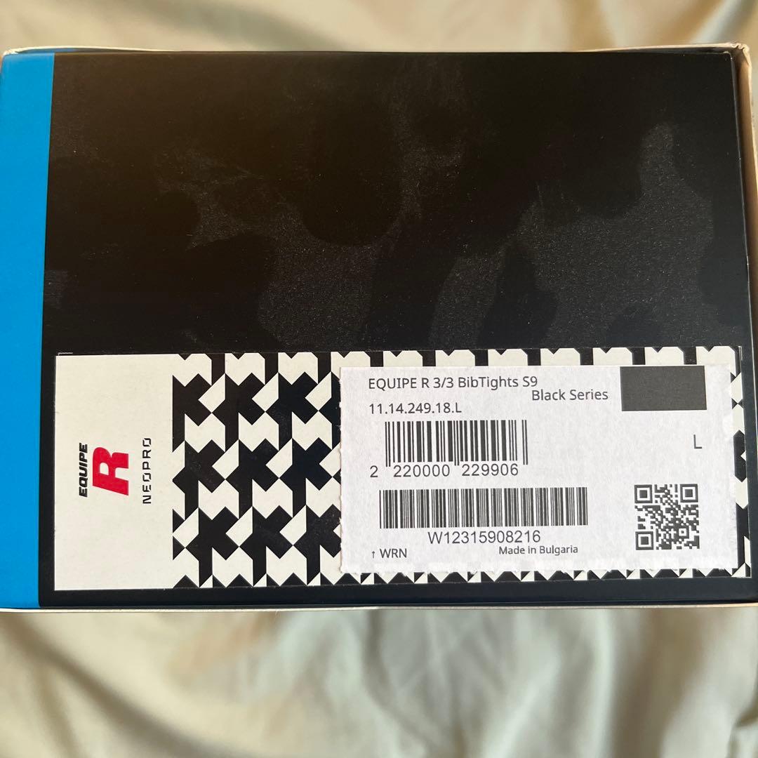 アソス エキップ R ハブ ウィンター ビブタイツ S9 ブラック Ｌサイズ