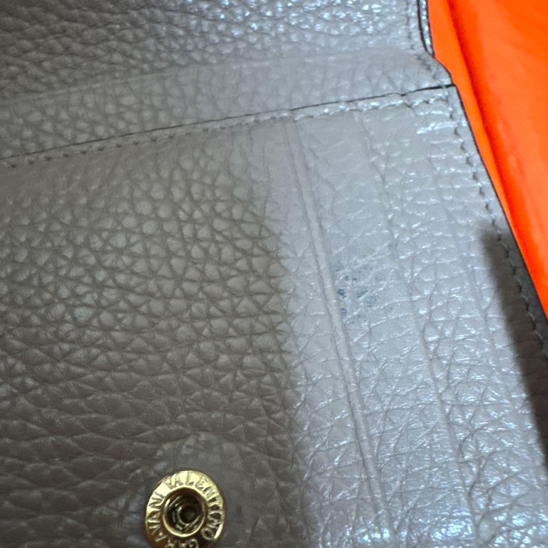 VALENTINO ピンクレザー 二つ折り財布