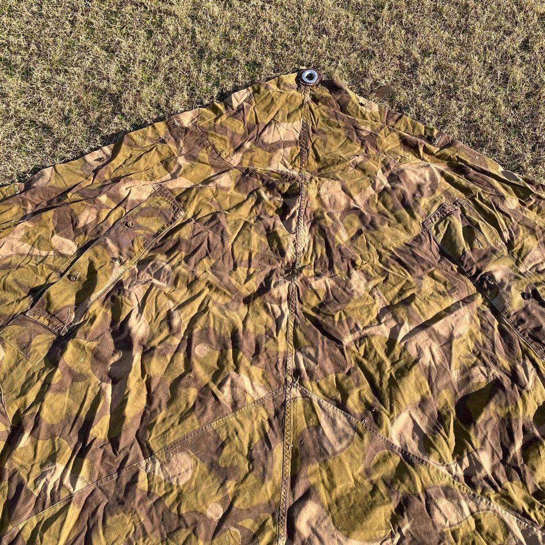 【超レア】ハンガリー軍幕　初期型　扇型　２枚①　迷彩　ハリケーンカモ　ミリタリー