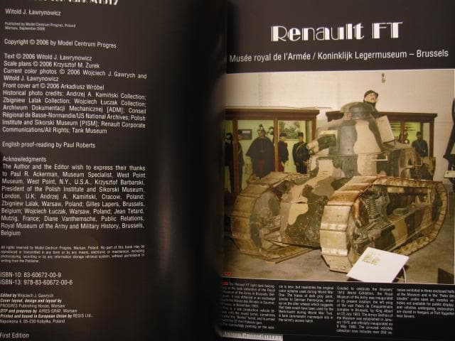 洋書 French Light Tank Renault FT & U.S. Six