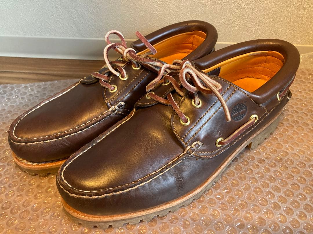 Timberland ダークブラウン 3eyeデッキシューズ　ティンバーランド