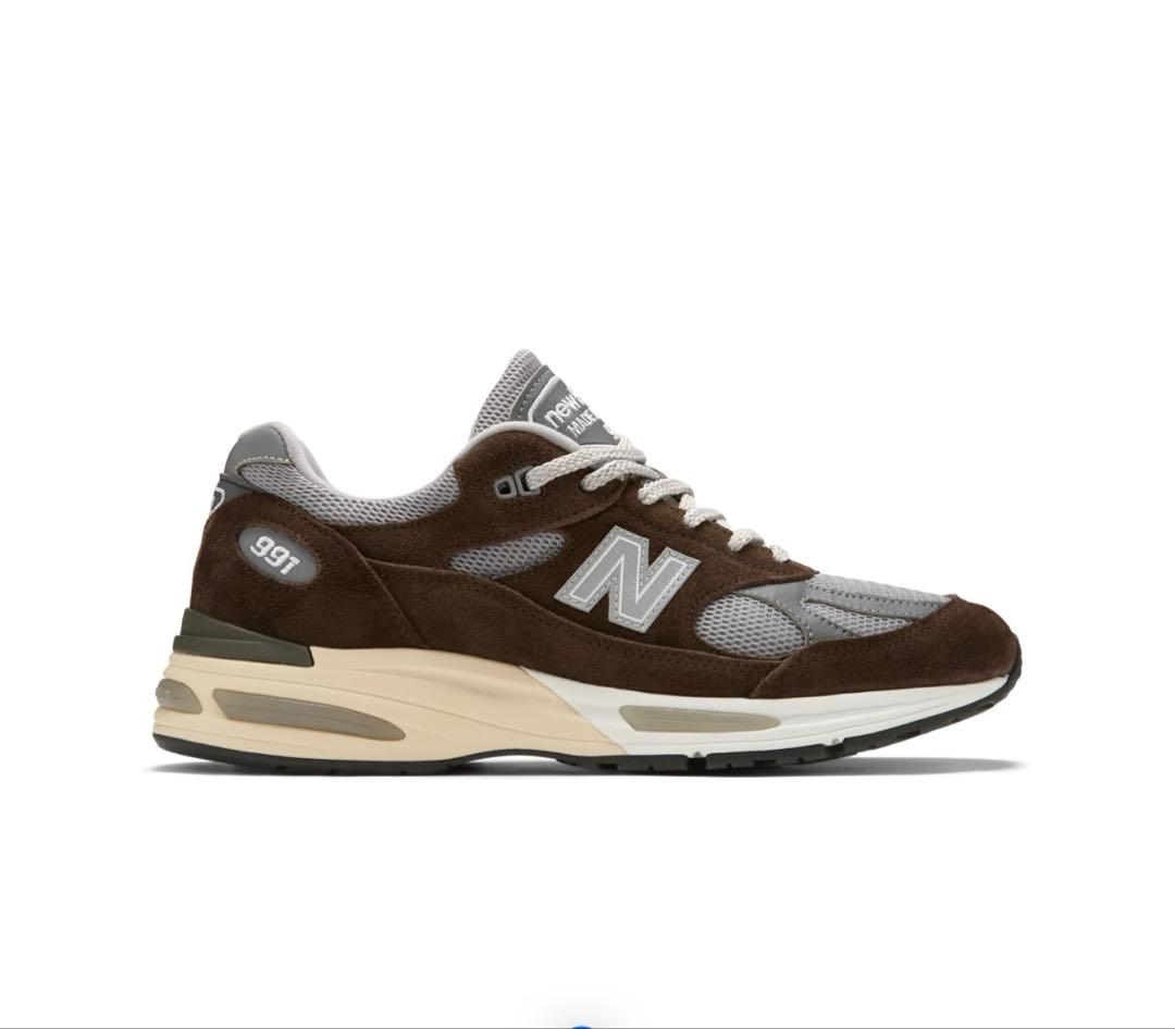 New Balance 991BG2 25.5cm ブラウン/グレー