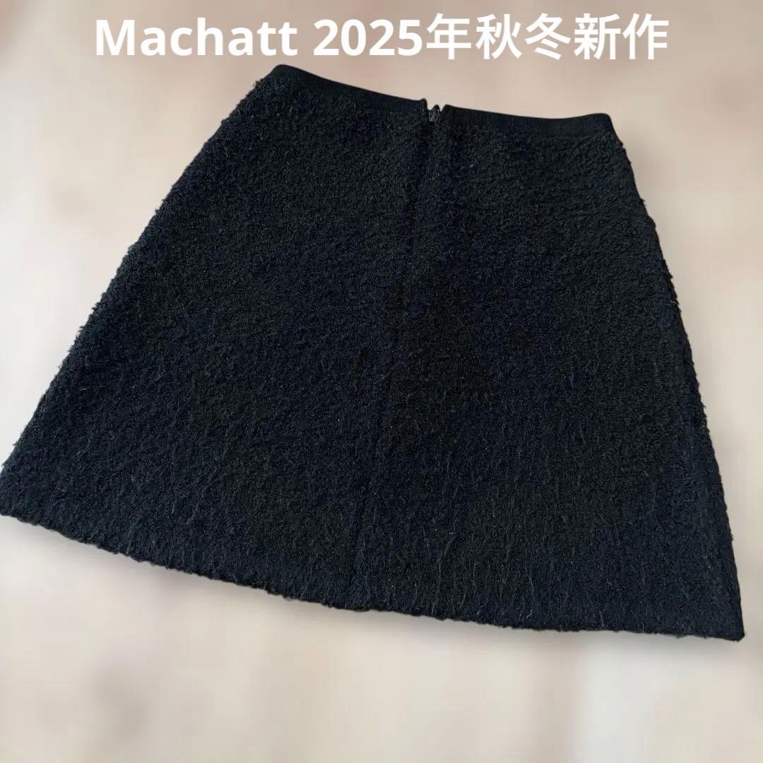 専用。machatt ブークレ ミニスカート 黒　完売品