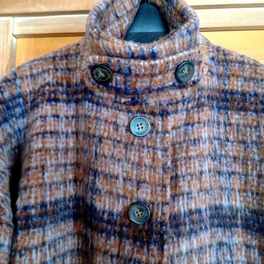 ☆専用です　Emago 起毛 チェック柄 ロングコート 美品　裏地・ボタンも素敵