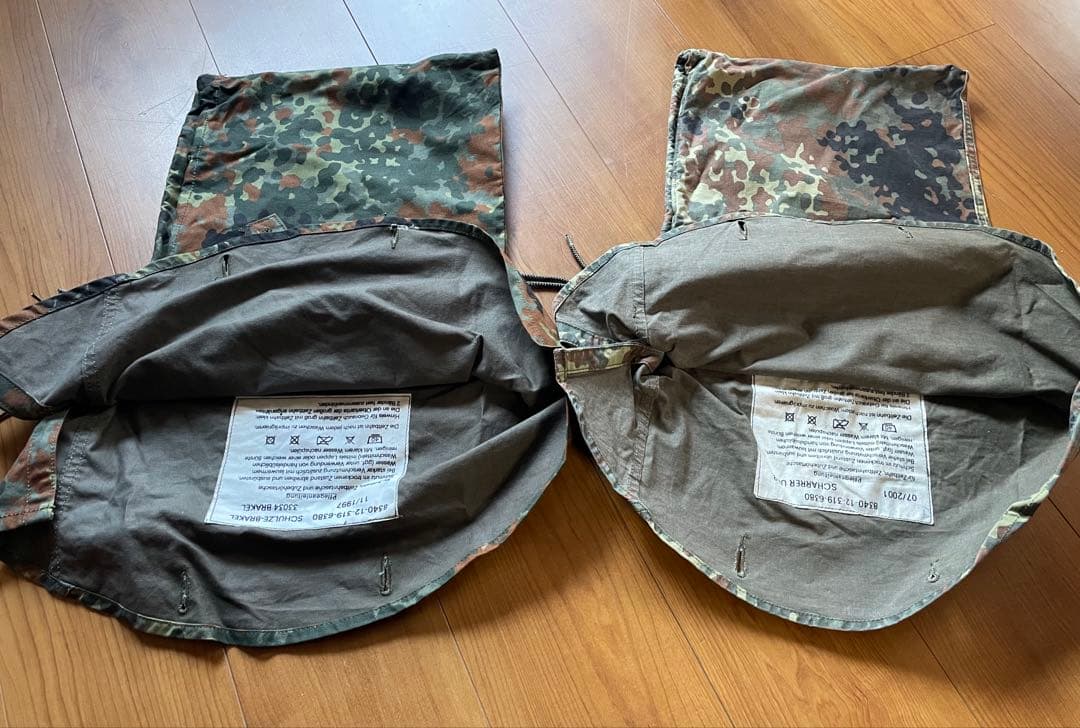 ドイツ軍幕放出品パップテント専用ポールペグポンチョフード収納袋ポールペグ収納袋