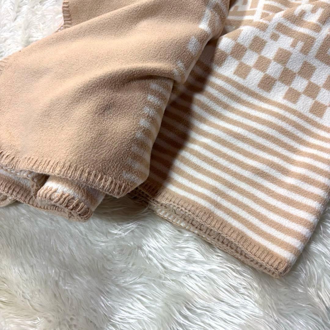 未使用級✨フェンディ ズッカ モノグラム 綿毛布 激レア 廃盤 綿100%