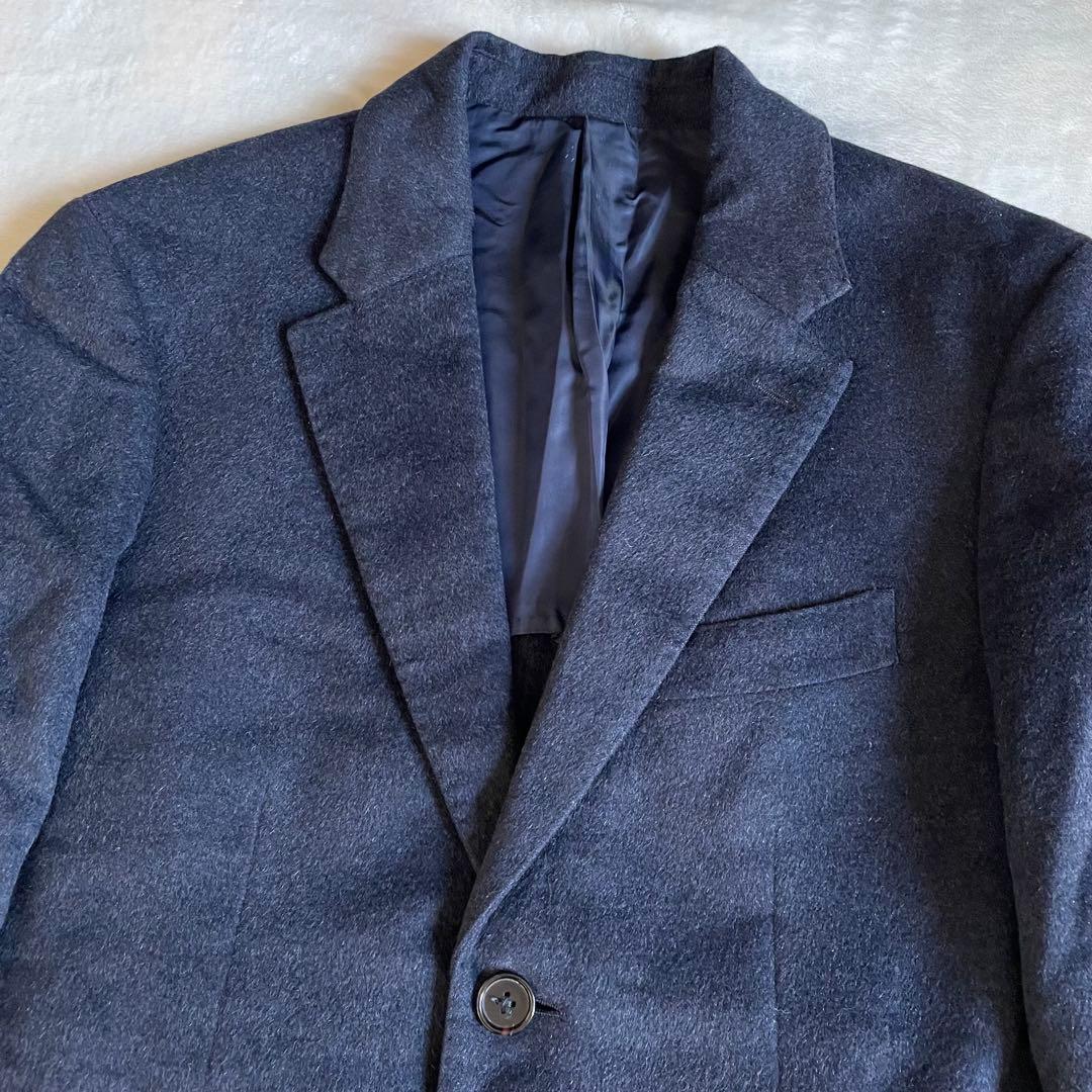 TAKEO KIKUCHI アンゴラ 100% チェスターコート ネイビー 3