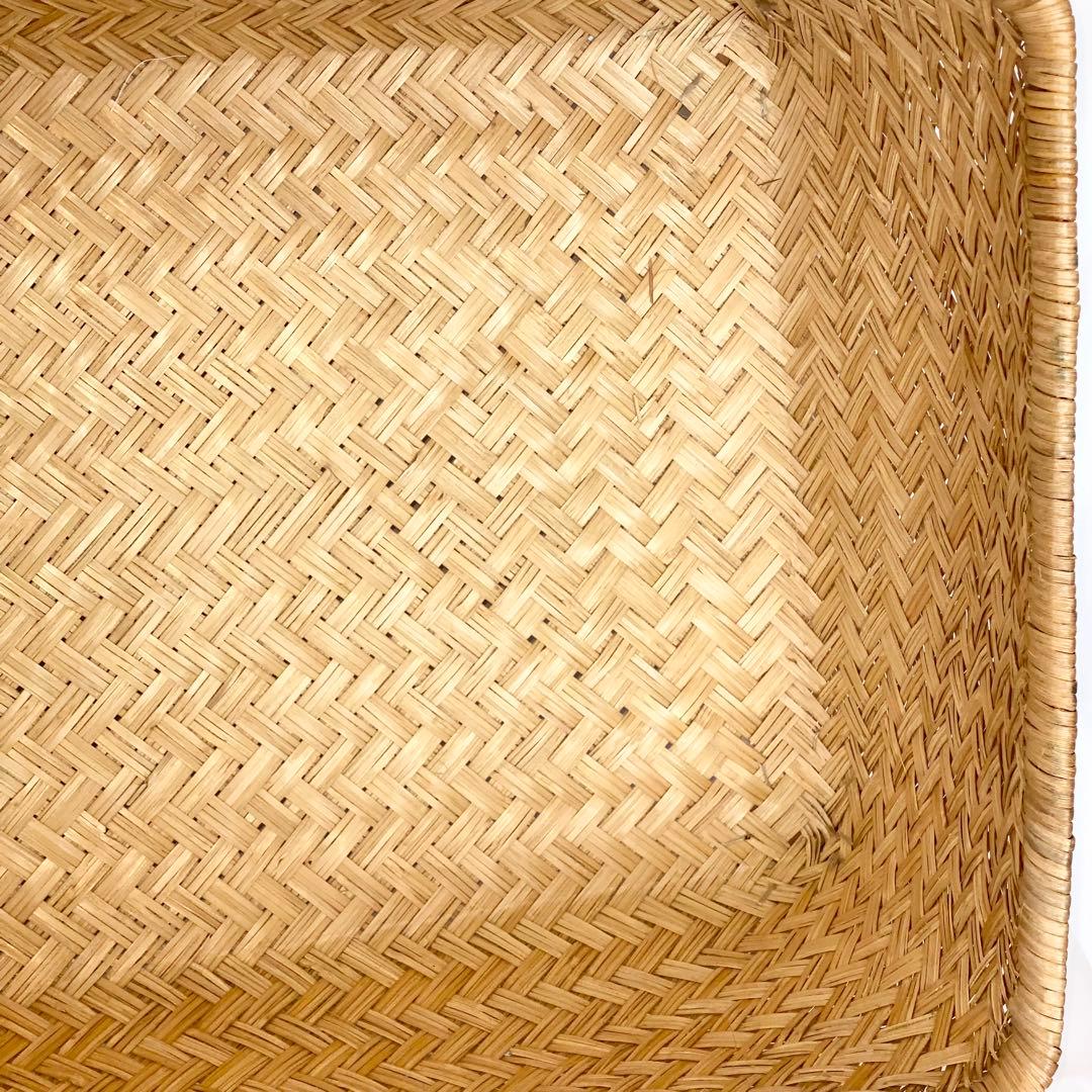 竹行李 竹籠 柳行李 大籠 収納籠 古民具 レトロ