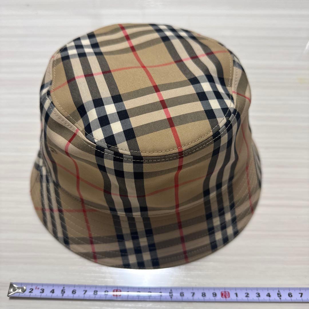 バーバリー　ベージュ　チェック柄 バケットハット