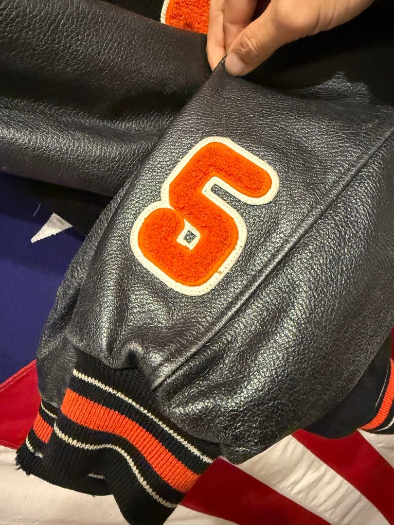 ★Mitchell & Ness★デトロイトタイガース★袖革スタジャン