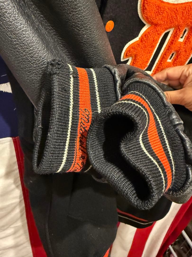 ★Mitchell & Ness★デトロイトタイガース★袖革スタジャン