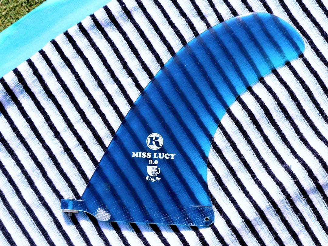 ロングボード9.4f ローカルモーション フィン ニットカバー付 マーブルカラー