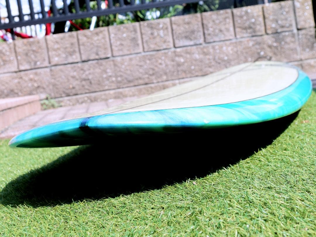 ロングボード9.4f ローカルモーション フィン ニットカバー付 マーブルカラー