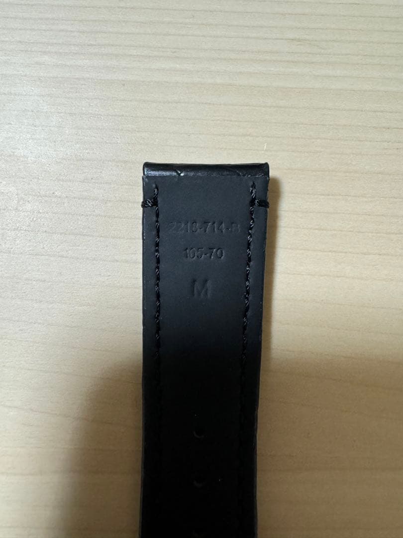 TAKE ゼニス 時計 純正 ストラップ ベルト ブラック アリゲーター