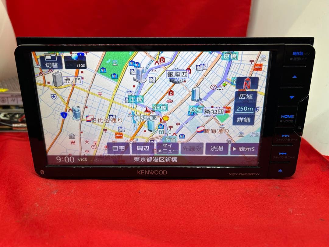 ⭐︎美品⭐︎KENWOOD 2025春地図　MDV-D405BTW 新品バックカメラ