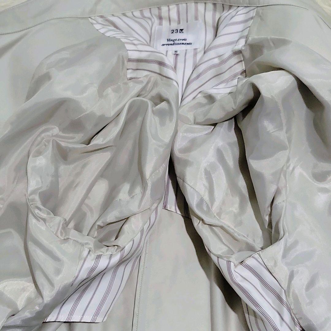 未使用✨ 23区 大きいサイズ50 トレンチコート スプリングコート 6L