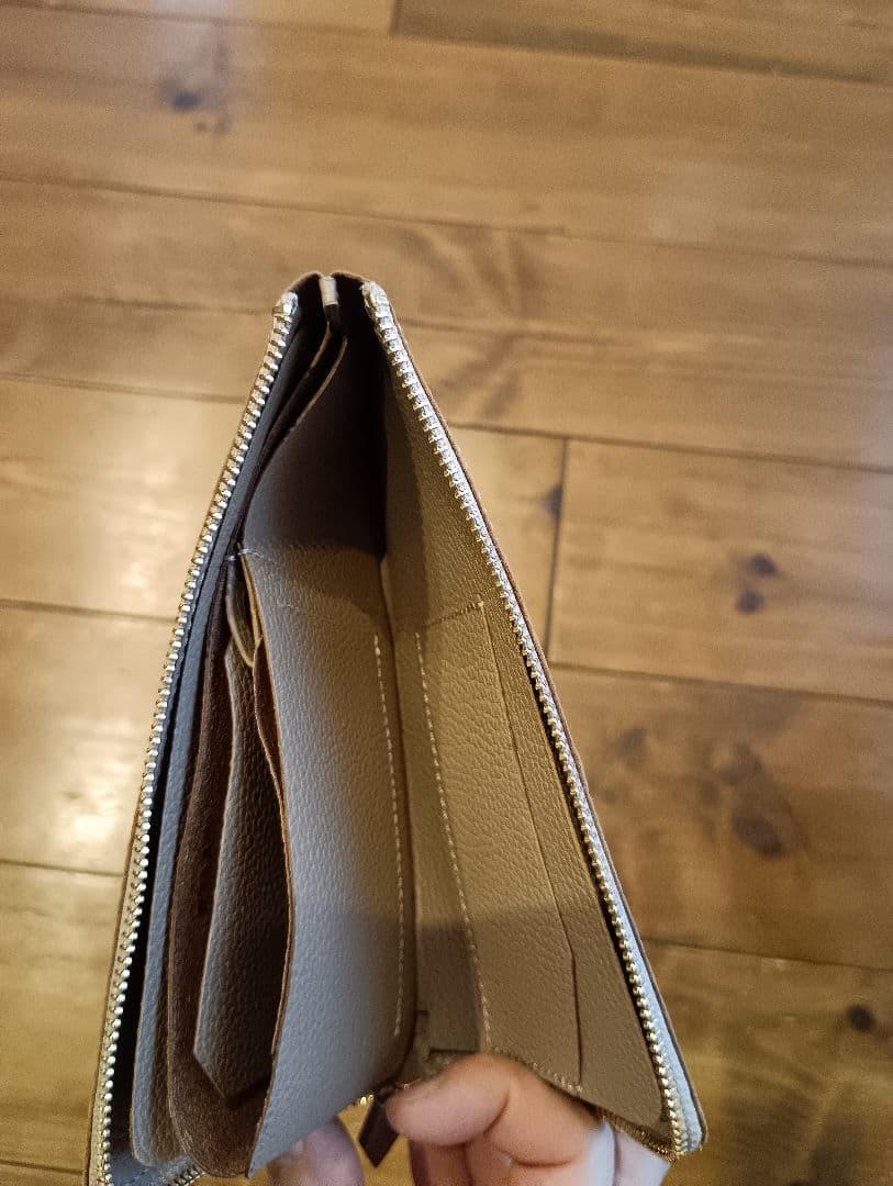 SLAIR 極薄フラットウォレット ゴールド