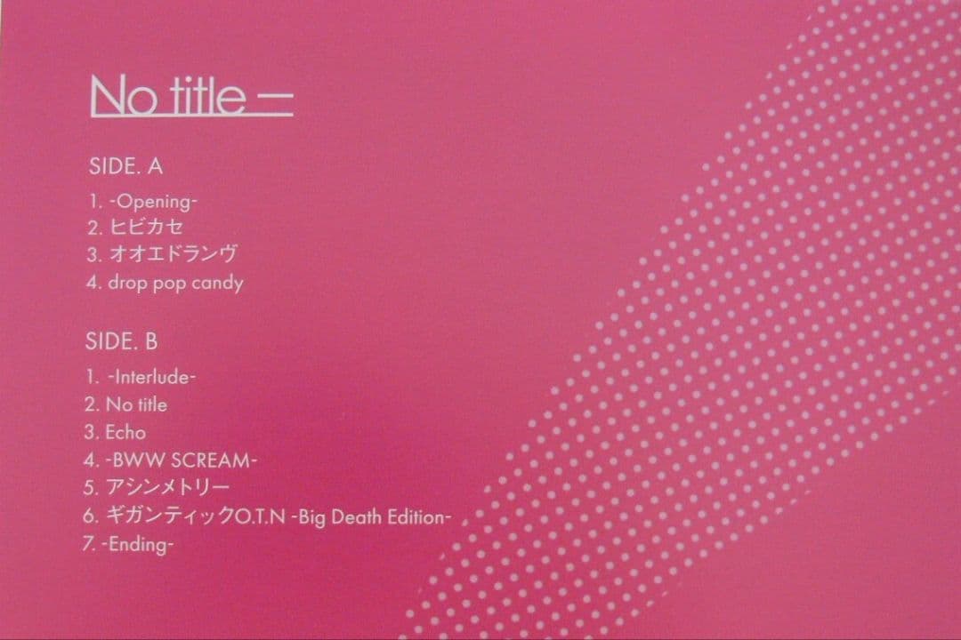 [未使用品 アナログレコード LP盤]　Reol　No title-