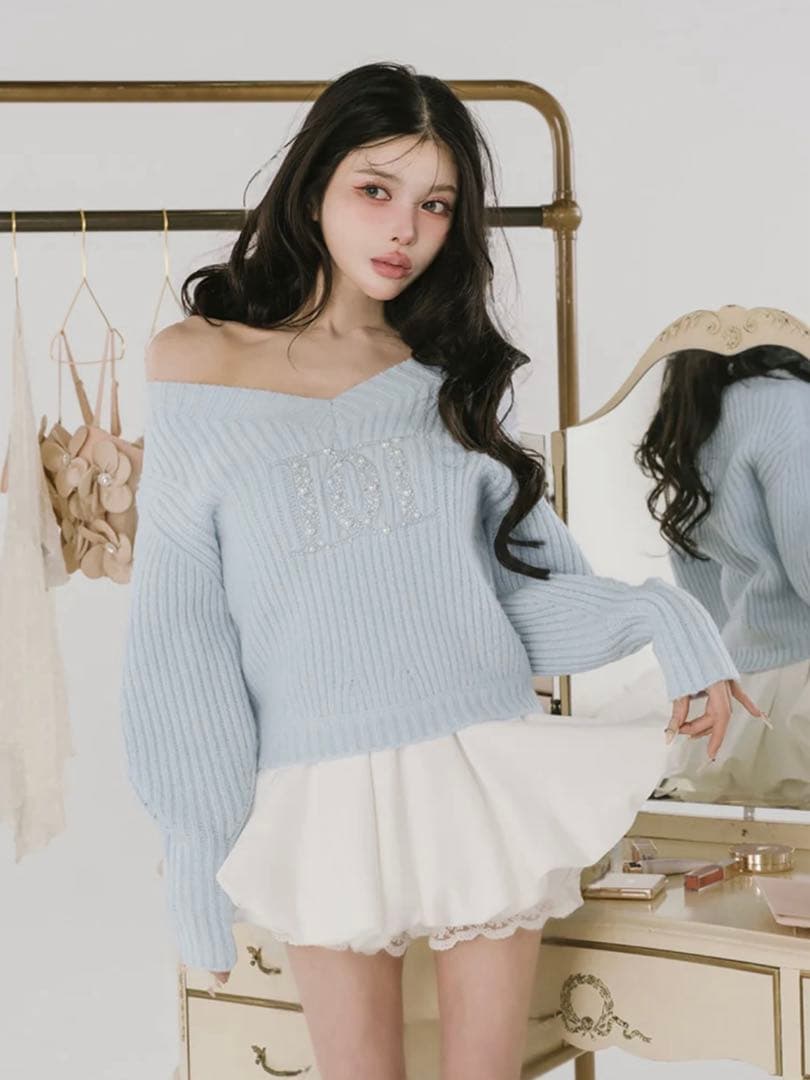 新品・未開封♡Darich♡ボリュームバルーンミニスカート(WHT・FLサイズ)