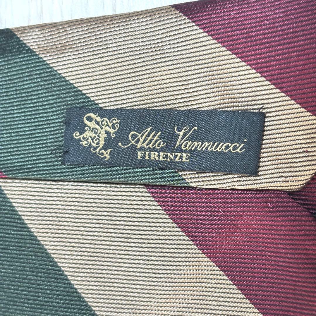 Atto Vannucci アットヴァンヌッチ セッテピエゲ ストライプネクタイ