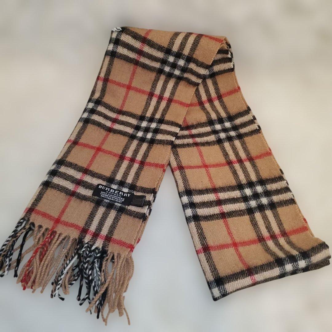⭐美品英国製⭐BURBERRY カシミヤ ノバチェック マフラー