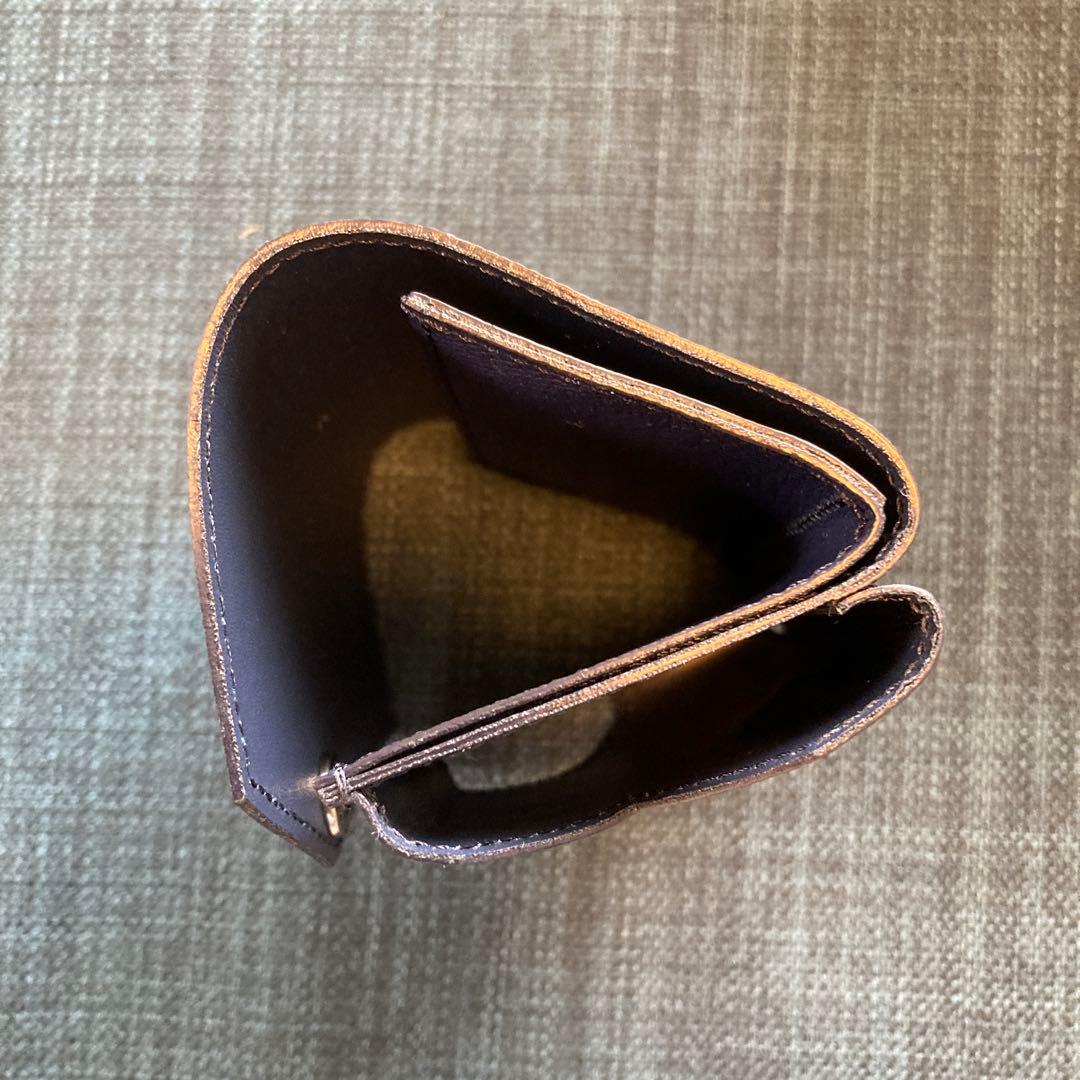 アブラサス　小さい財布　ネイビー　【美品】