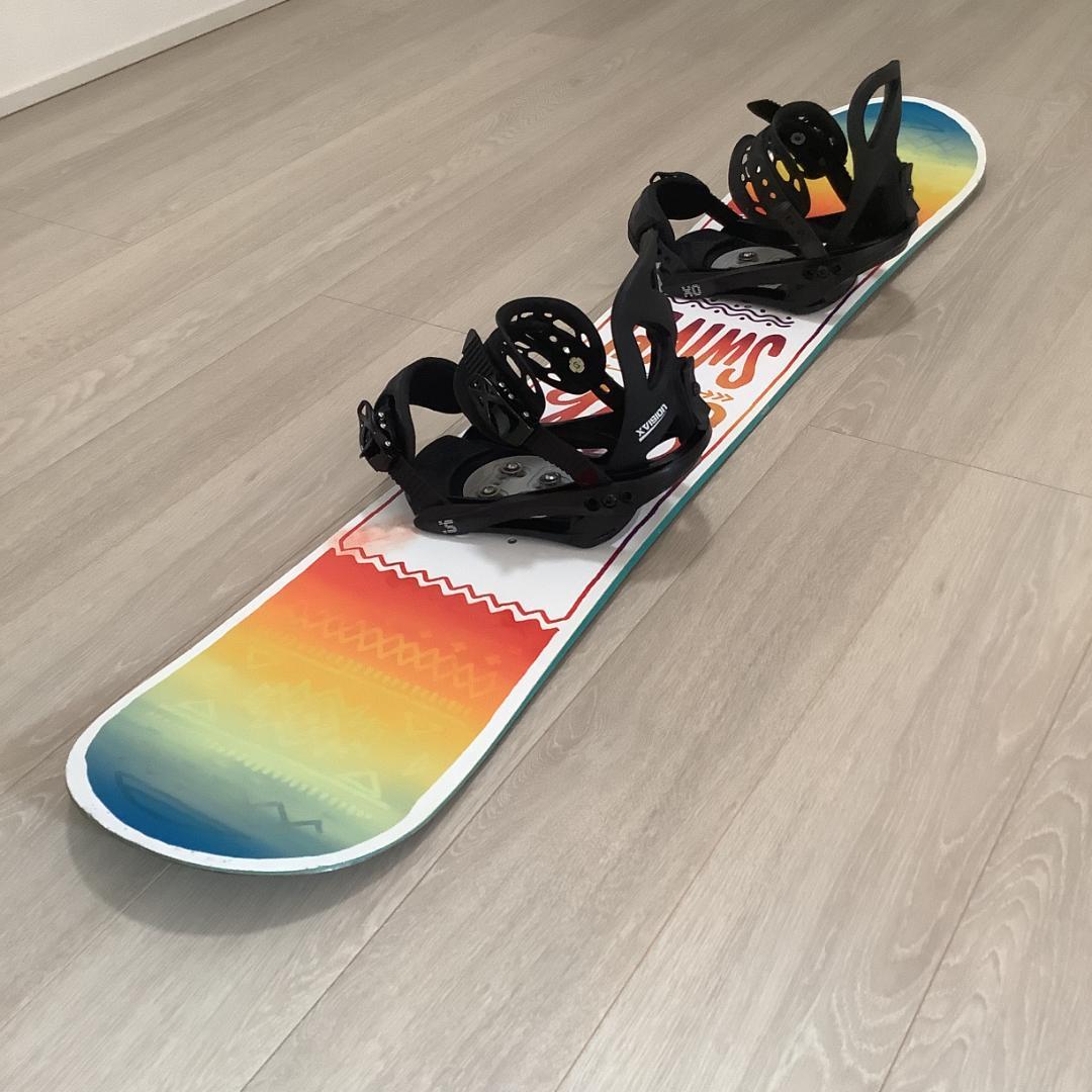 062SWIVEL SILK142cmレディーススノーボード初心者グラトリセット