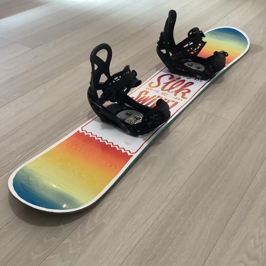 062SWIVEL SILK142cmレディーススノーボード初心者グラトリセット