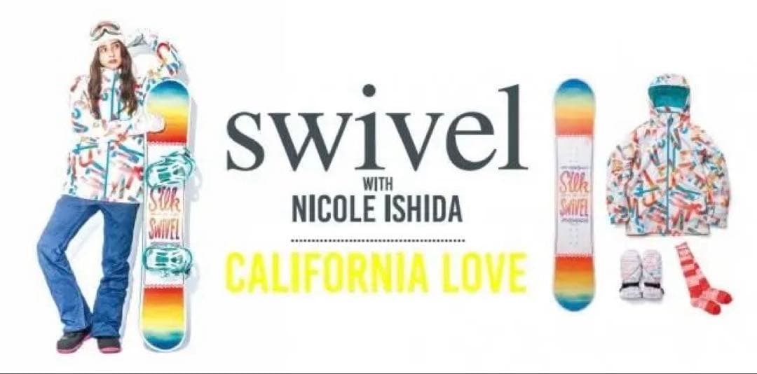 062SWIVEL SILK142cmレディーススノーボード初心者グラトリセット