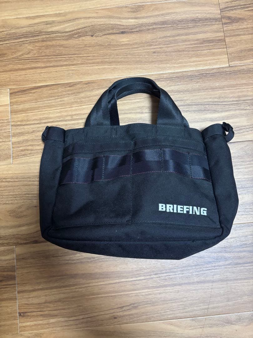 m*a様 BRIEFING ブラック バッグ メッシュポケット付き