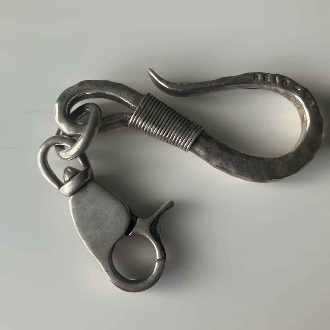 ビーズ屋公ちゃん キーフック+925ウォレットチェーン silver925