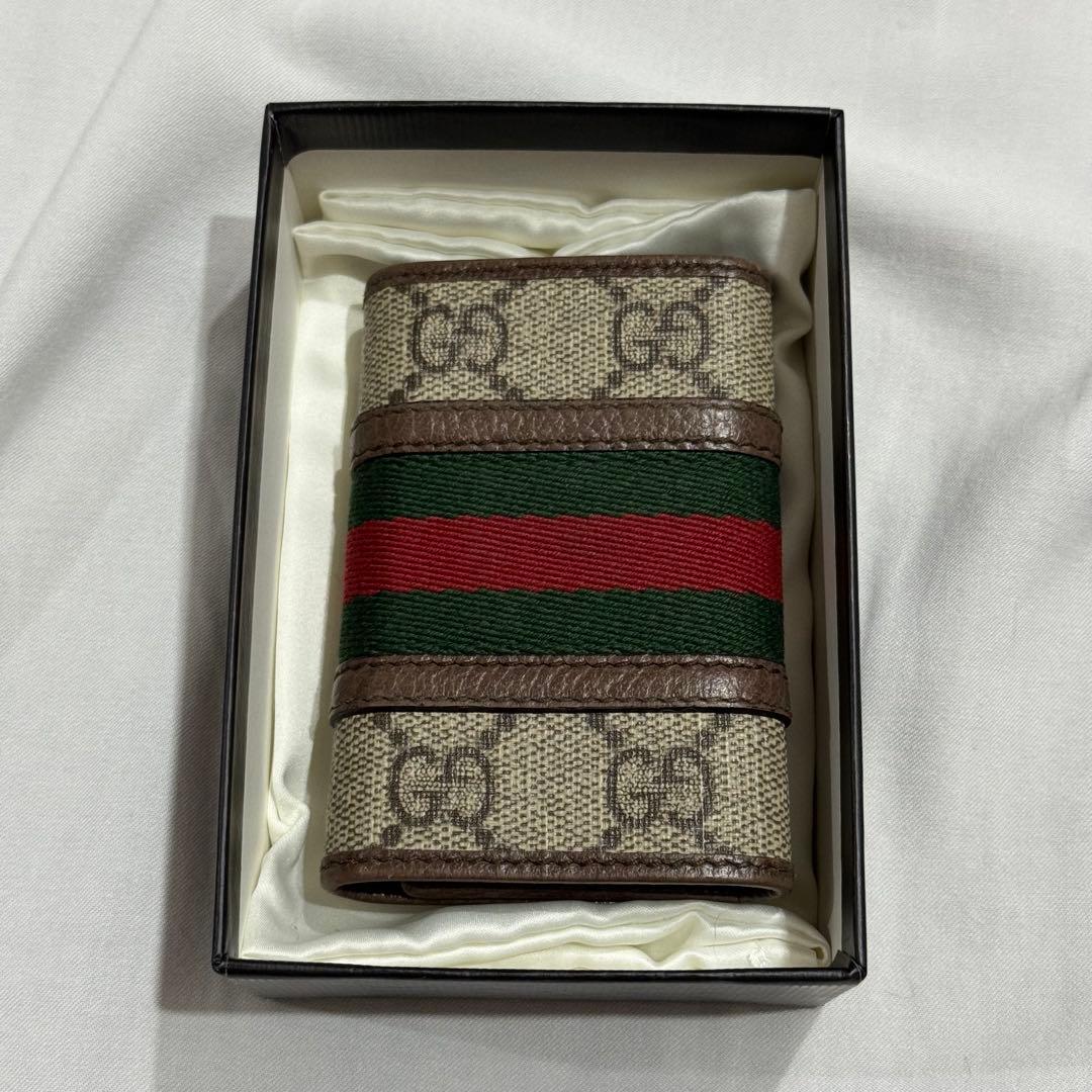 GUCCI キーケース GGマーモント スプリーム 6連