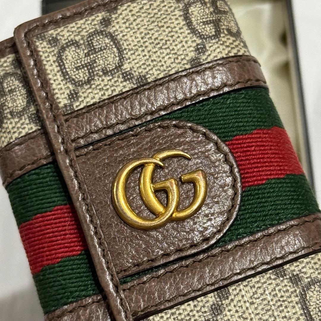 GUCCI キーケース GGマーモント スプリーム 6連