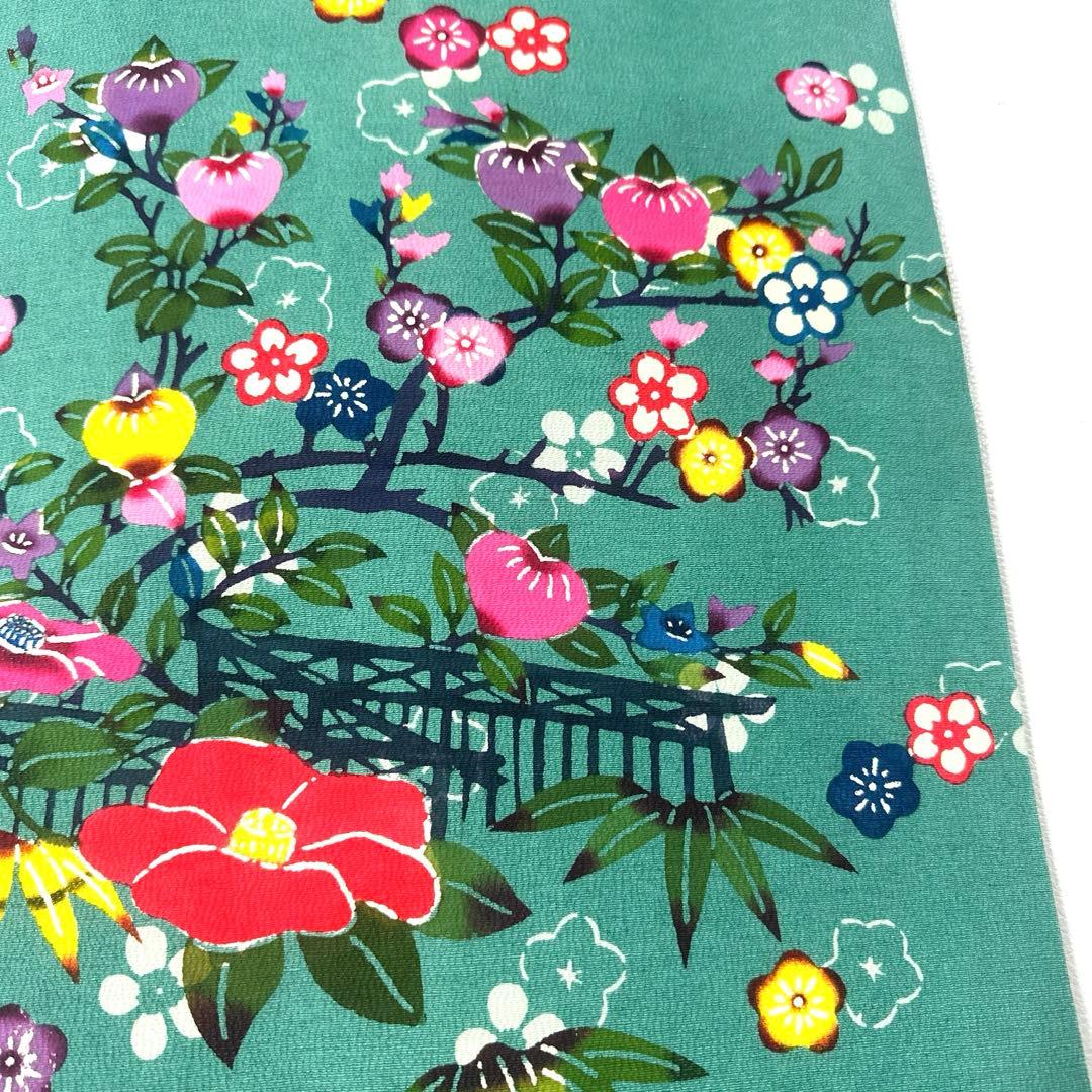 専用帯4965 ●沖縄県指定重要無形文化財 本場琉球紅型 高級 正絹 紬名古屋帯