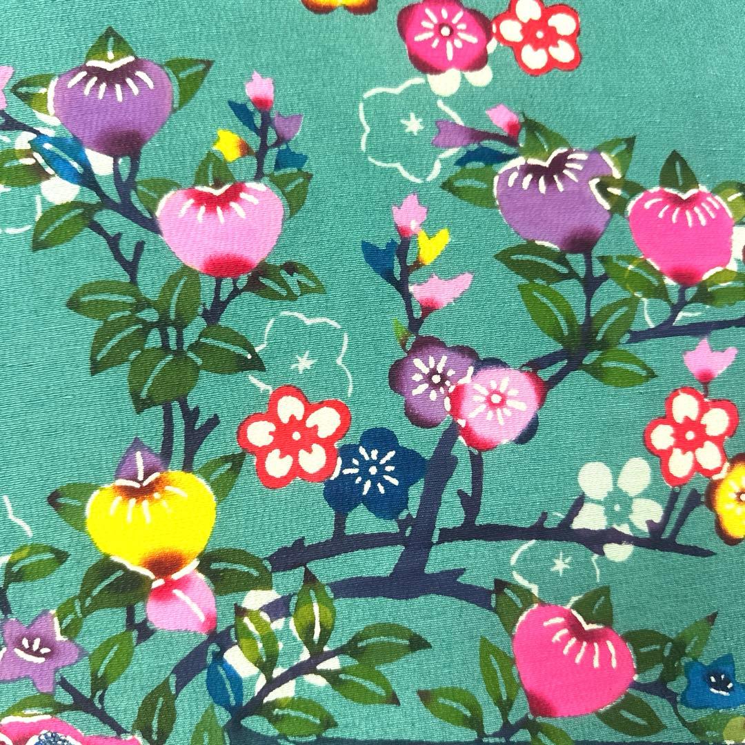 専用帯4965 ●沖縄県指定重要無形文化財 本場琉球紅型 高級 正絹 紬名古屋帯