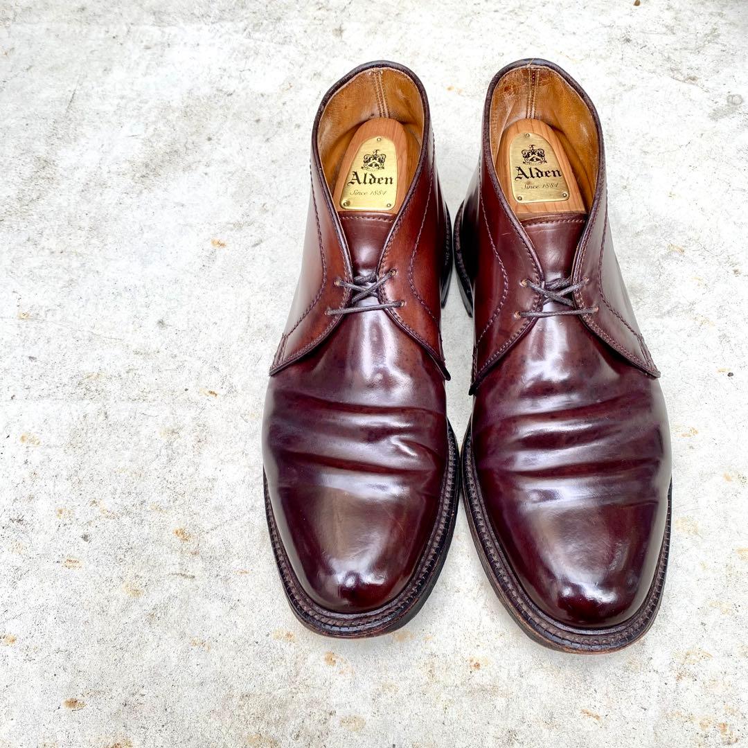 Alden1339★サイズ9D★コードバン★バーガンディ★チャッカブーツ