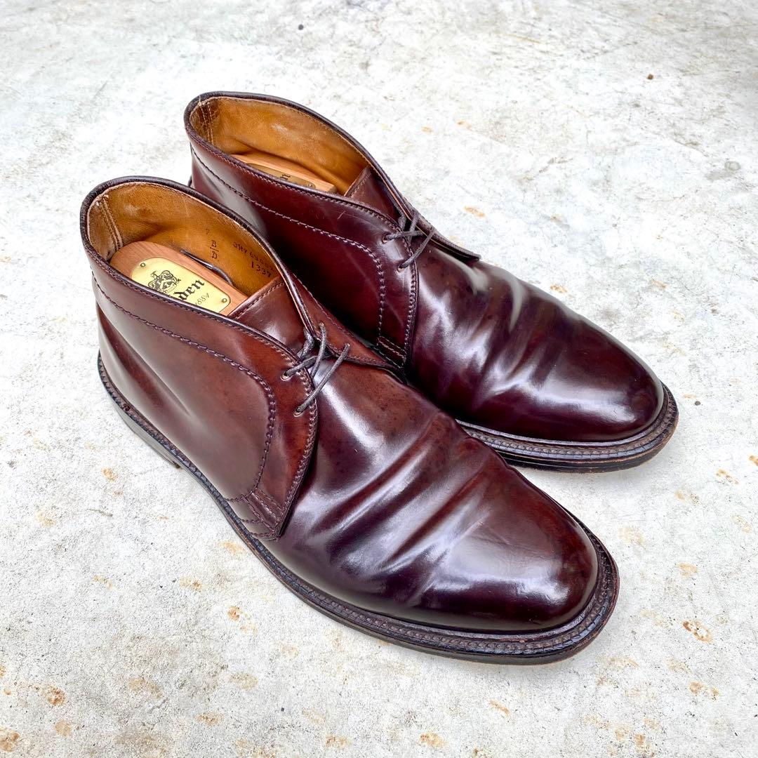 Alden1339★サイズ9D★コードバン★バーガンディ★チャッカブーツ