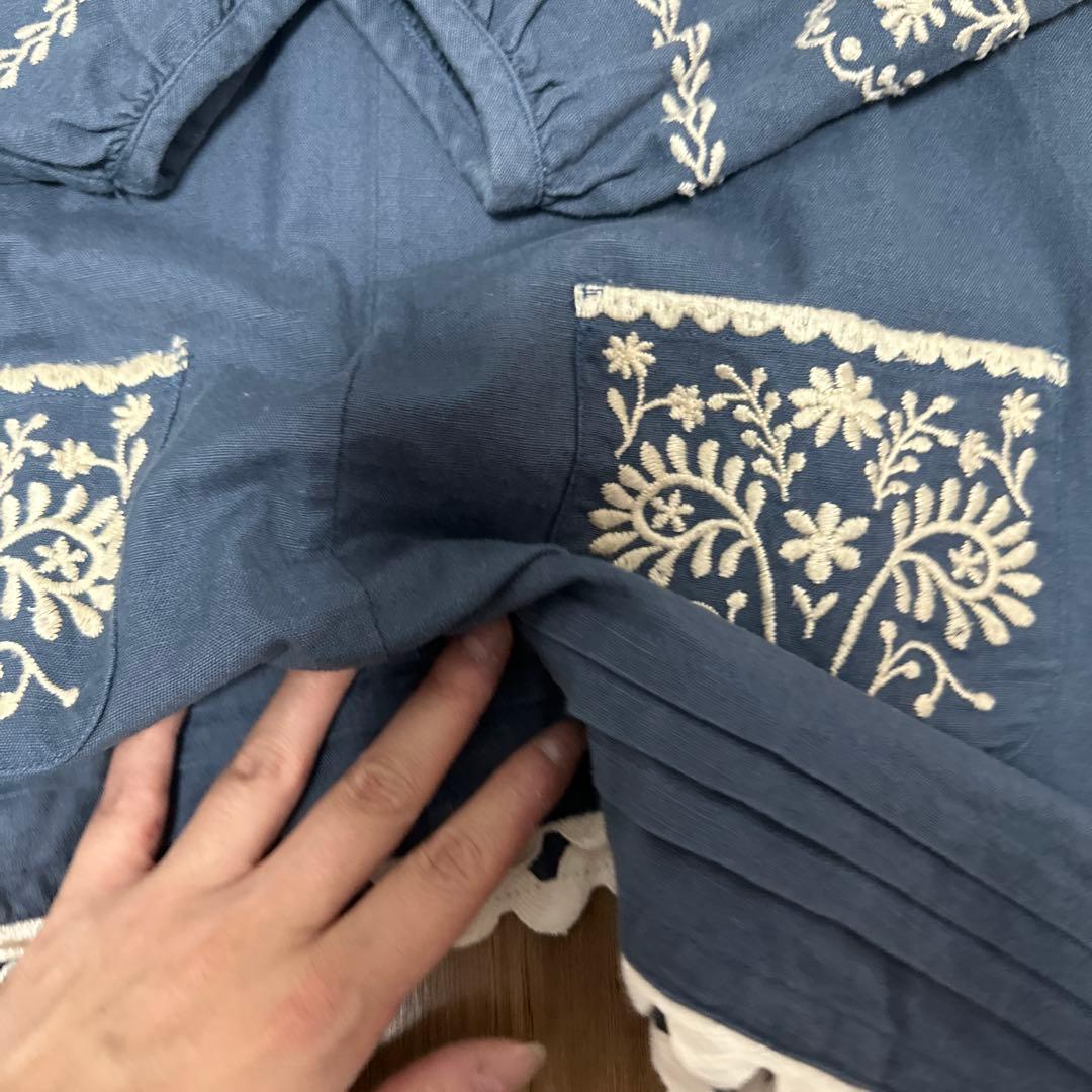 Apolina 刺繍ワンピース 5-7y