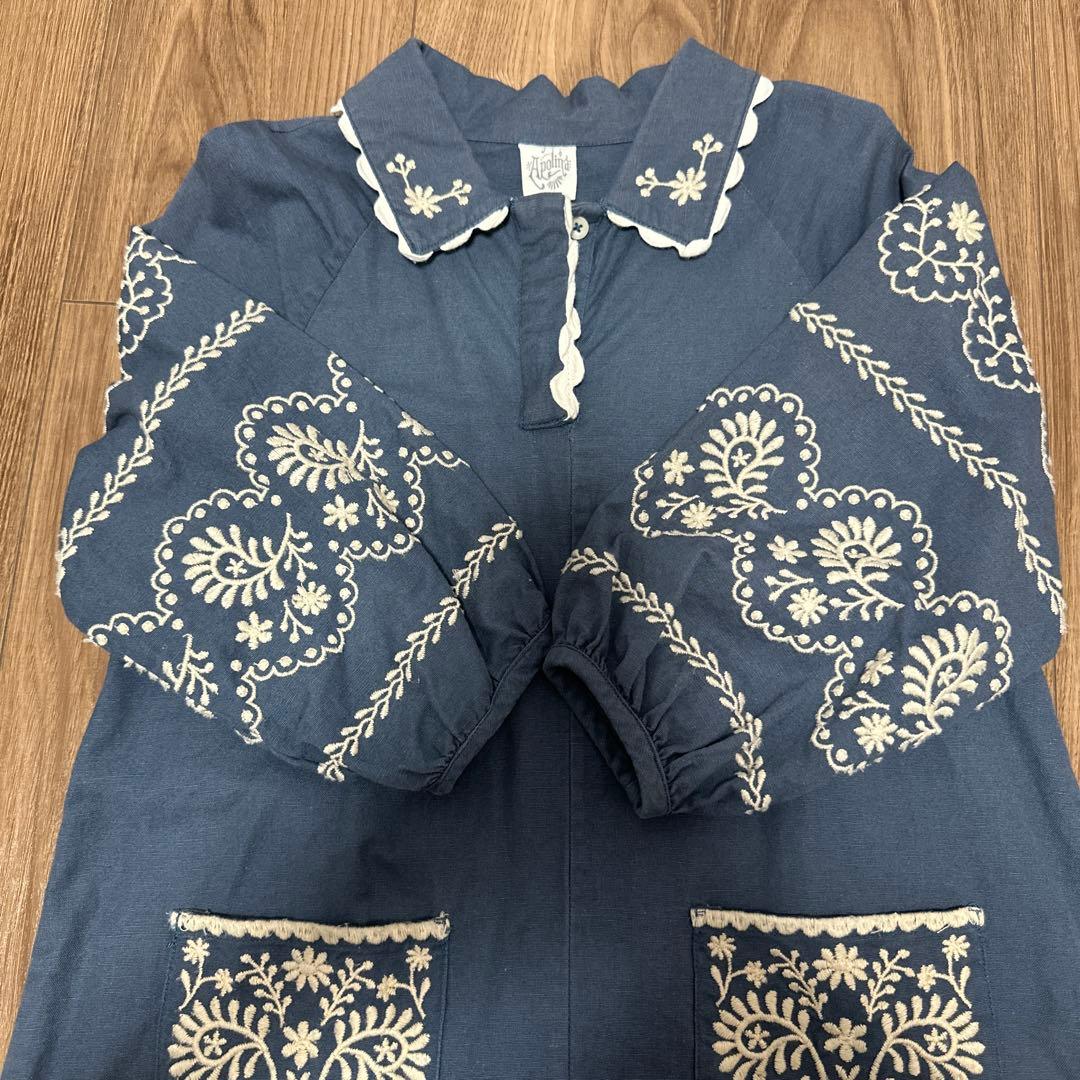 Apolina 刺繍ワンピース 5-7y
