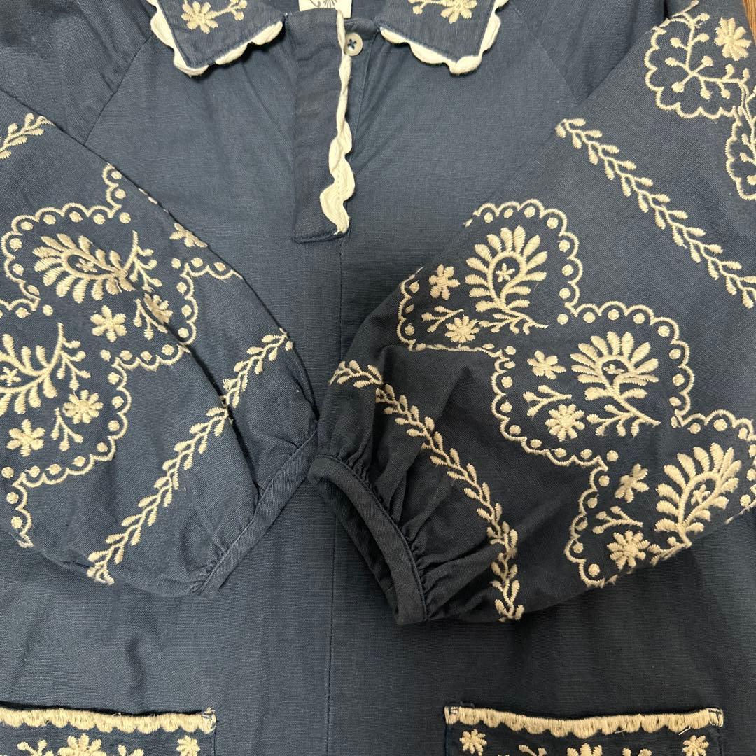 Apolina 刺繍ワンピース 5-7y