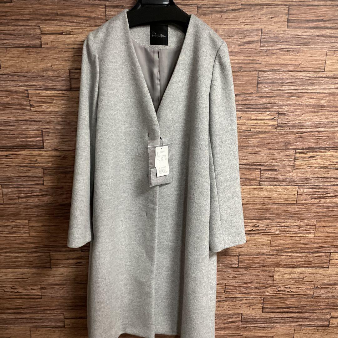 アーバンリサーチ　ROSSO Ｖネックノーカラーコート