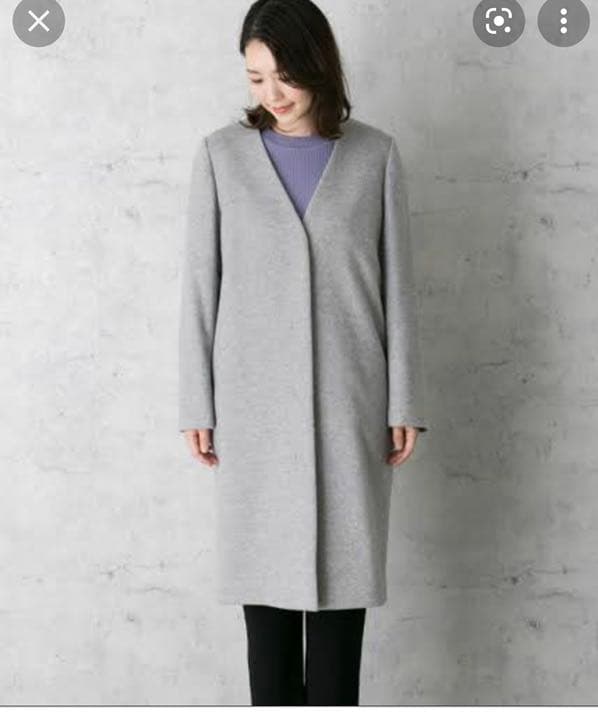 アーバンリサーチ　ROSSO Ｖネックノーカラーコート