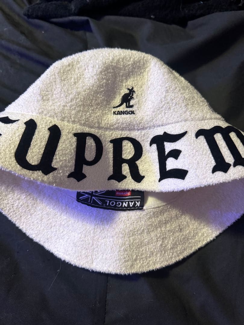名作　SUPREME KANGOLコラボ　バケットハット ホワイト