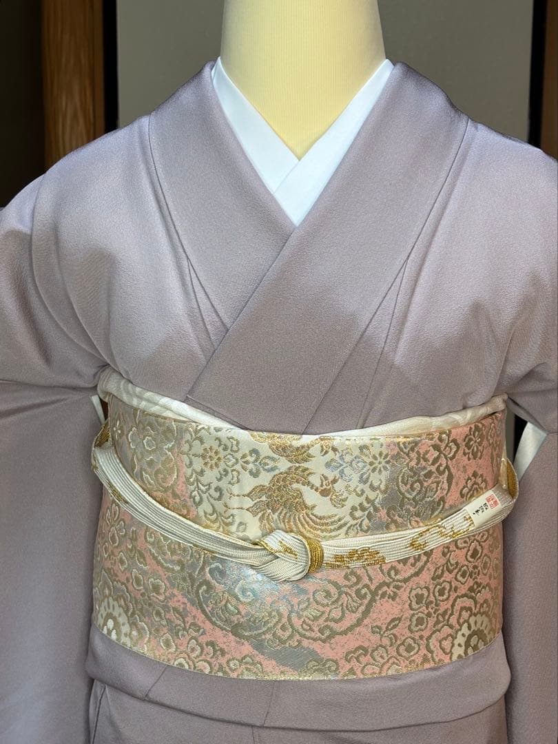 正絹豪華色留袖4点フルセット 色留袖　袋帯　帯締め帯揚げ