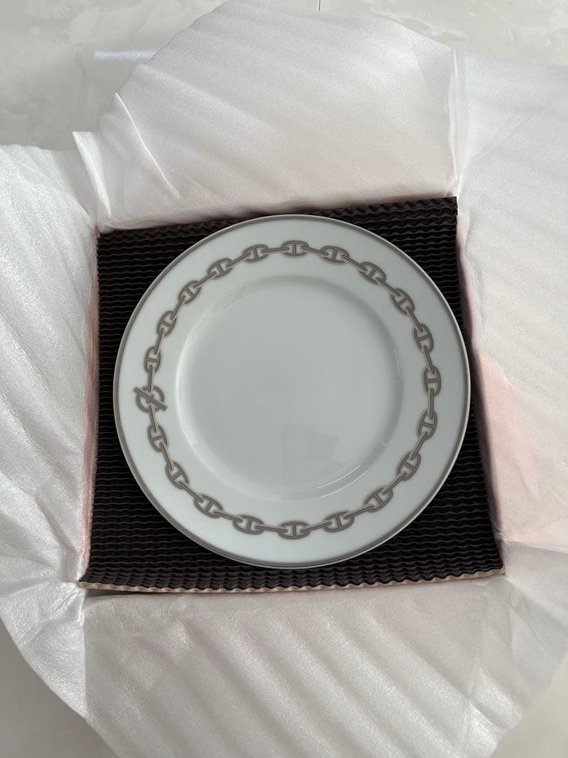 HERMES シェーヌダンクル　プレート　22.5cm