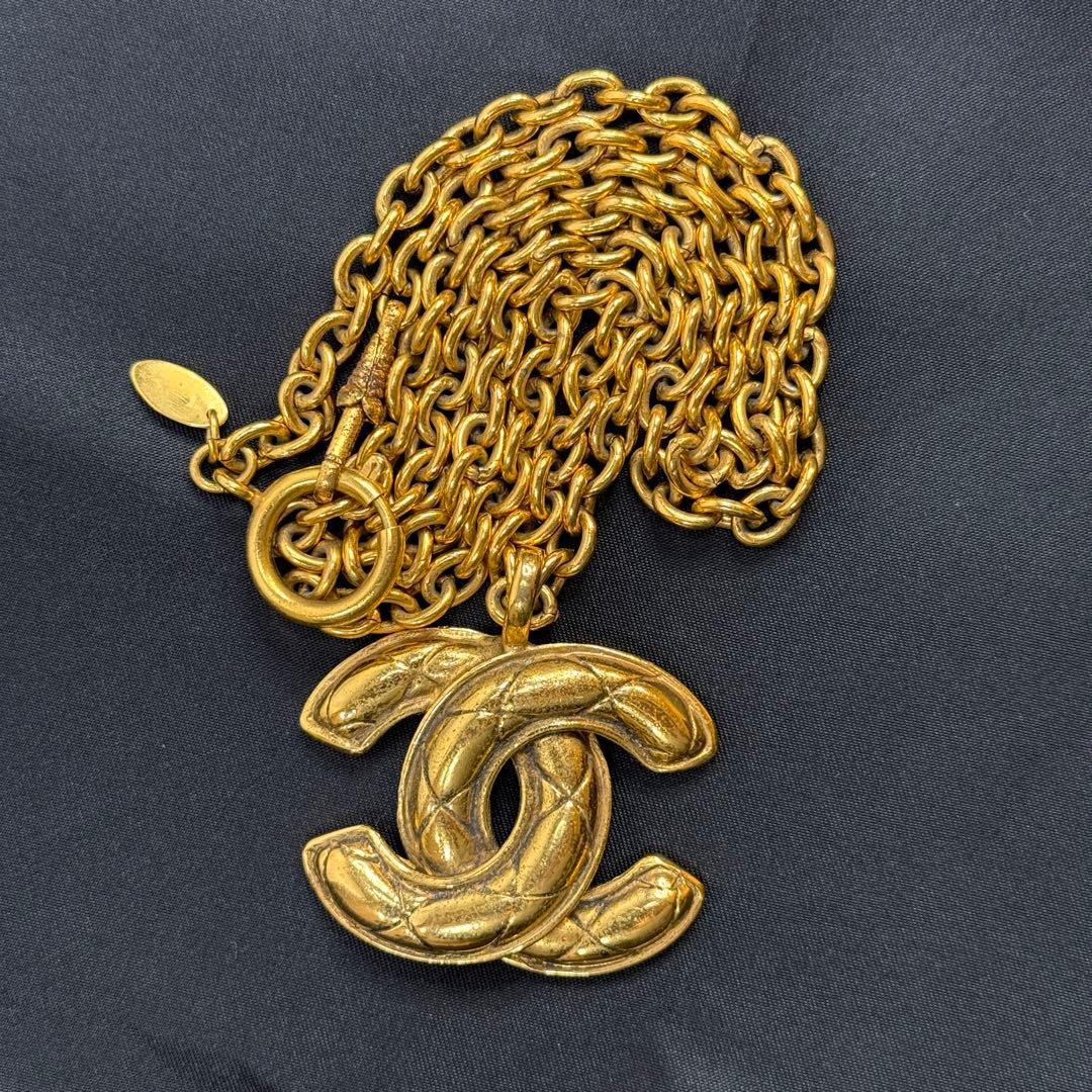 CHANEL シャネル デカココ ココマーク チェーンネックレス マトラッセ