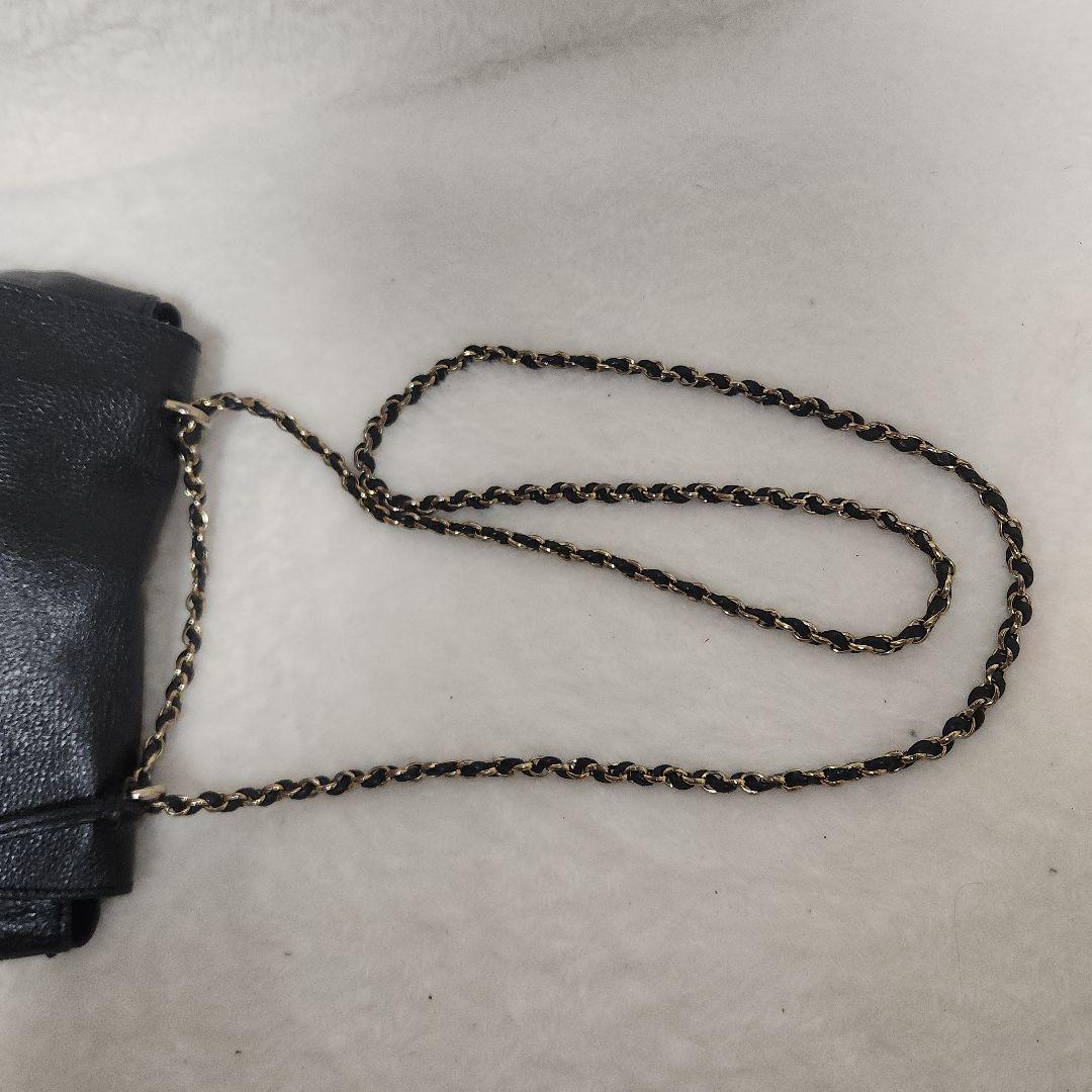 現行　マルベリー　ショルダーバッグ　リリー　ブラック　グロッシーゴート　チェーン