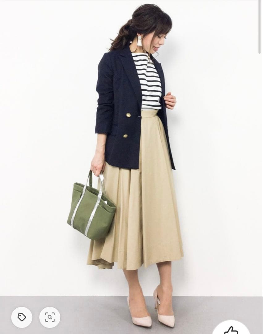 SLOBE IENA T/Rダブルジャケット 紺ブレザー