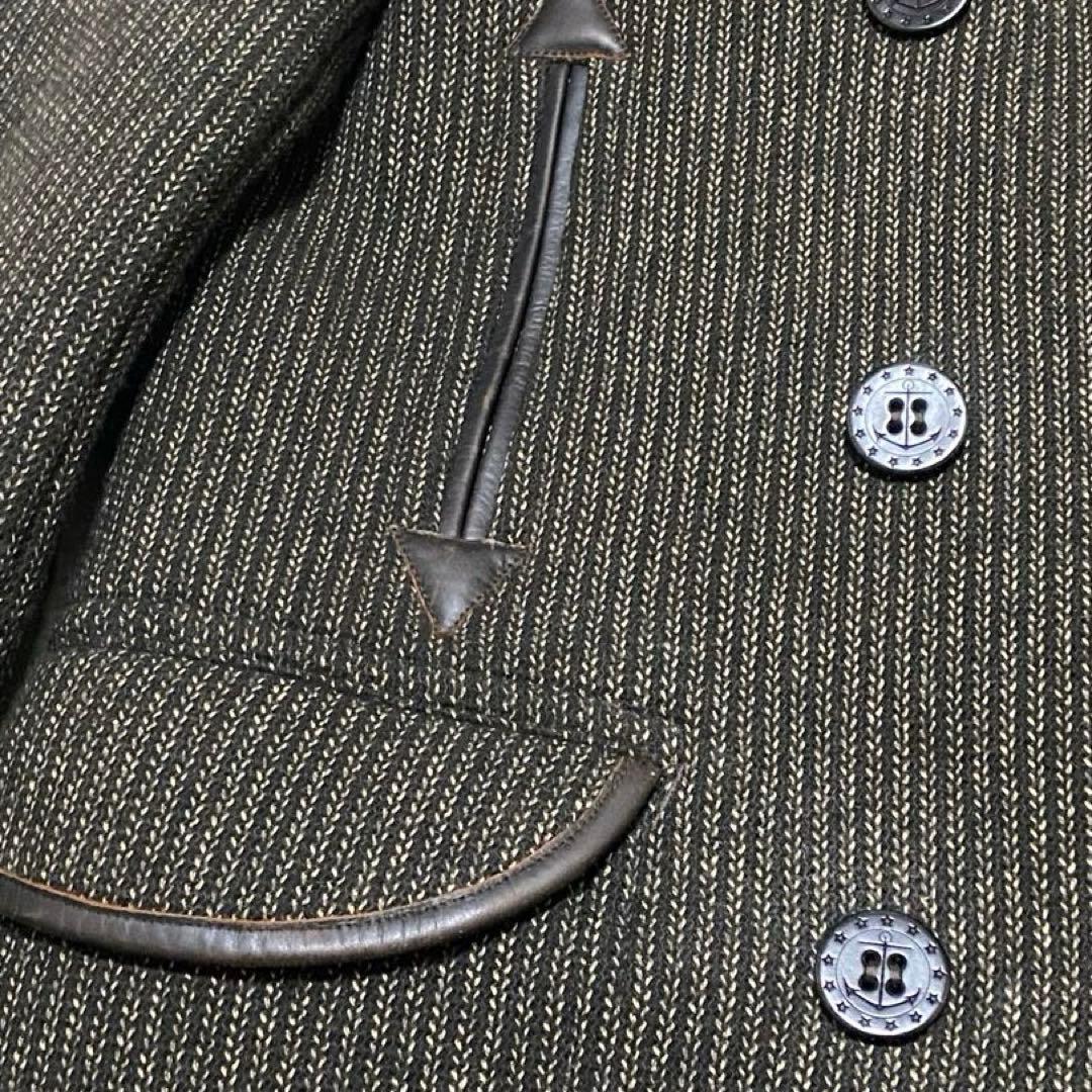 [新品］木村拓哉着用グランメゾン　DOUBLE RLレザートリムPコート24SS